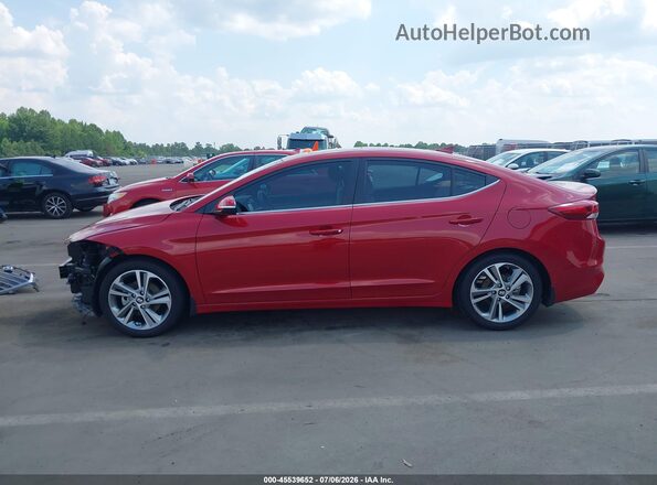 KMHD84LF2JU610991 2018 HYUNDAI ELANTRA Maroon 