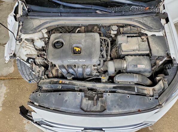 KMHD84LF2JU675002 2018 HYUNDAI ELANTRA White Vista interior trasera