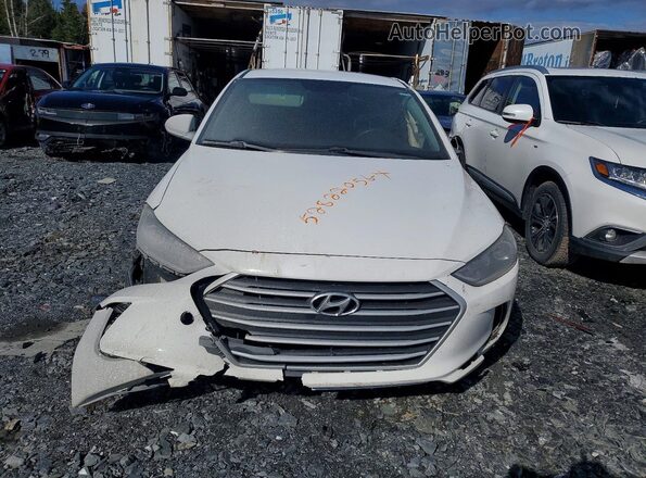 KMHD84LF2JU691037 2018 HYUNDAI ELANTRA White Front view
