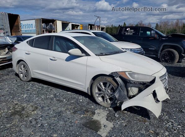 KMHD84LF2JU691037 2018 HYUNDAI ELANTRA White Front right