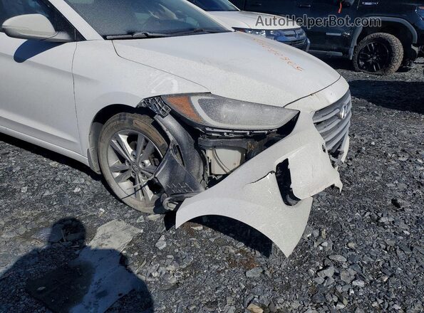 KMHD84LF2JU691037 2018 HYUNDAI ELANTRA White Engine compartment view