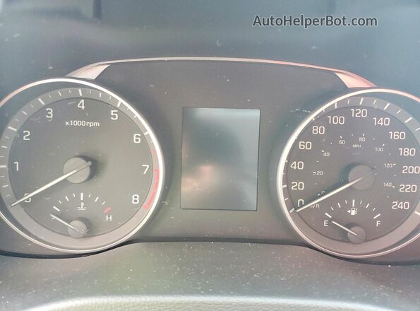 KMHD84LF2JU691037 2018 HYUNDAI ELANTRA White Instrument cluster view