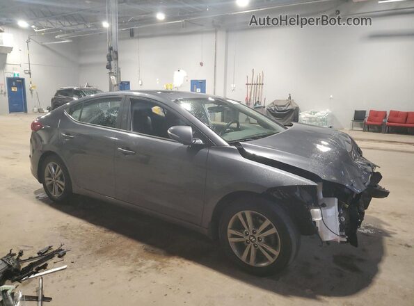 KMHD84LF2JU699266 2018 HYUNDAI ELANTRA Gray Передня права чверть