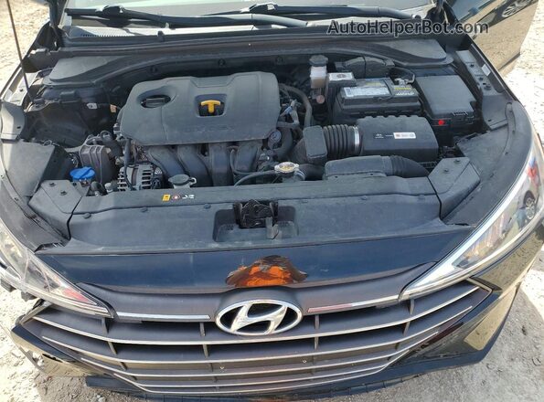 KMHD84LF2KU746197 2019 HYUNDAI ELANTRA Black უკანა სალონის ხედი