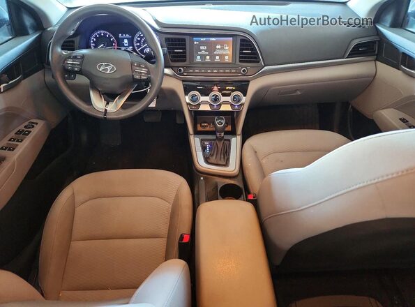 KMHD84LF2KU756020 2019 HYUNDAI ELANTRA Silver Dashboard view