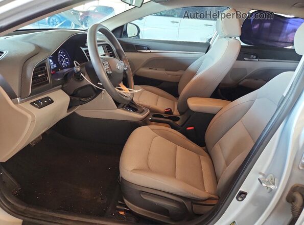 KMHD84LF2KU756020 2019 HYUNDAI ELANTRA Silver Front interior view