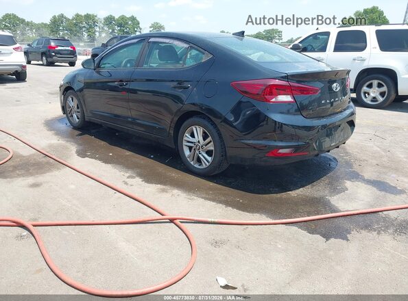 KMHD84LF2KU822288 2019 HYUNDAI ELANTRA Black Հետևի ձախ