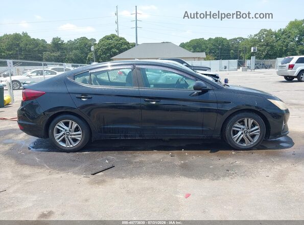 KMHD84LF2KU822288 2019 HYUNDAI ELANTRA Black Սալոնի հետևի տեսք