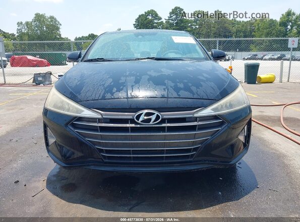 KMHD84LF2KU822288 2019 HYUNDAI ELANTRA Black Սարքավորումների վահանակի տեսք