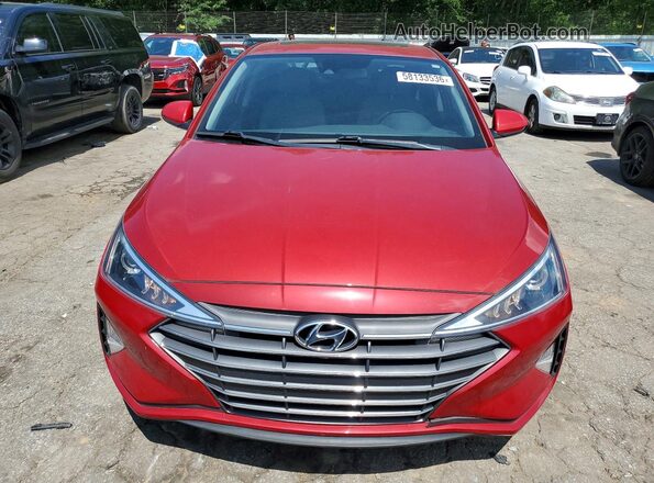 KMHD84LF2LU063031 2020 HYUNDAI ELANTRA Red წინა ხედი