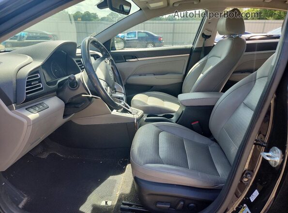KMHD84LF2LU086714 2020 HYUNDAI ELANTRA Black Widok wnętrza z przodu