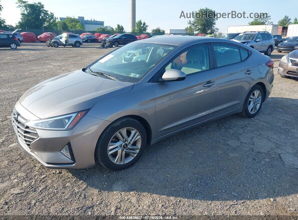 KMHD84LF2LU086793 2020 HYUNDAI ELANTRA Gray წინა მარცხენა ხედი სამი მეოთხედიდან