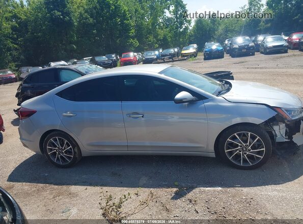 KMHD84LF2LU962245 2020 HYUNDAI ELANTRA Серебряный Вид задней части салона