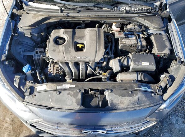 KMHD84LF3HU087474 2017 HYUNDAI ELANTRA Серый Вид задней части салона