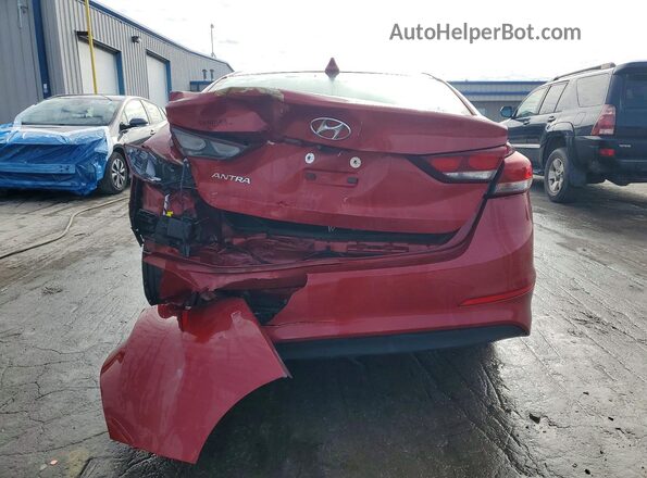 KMHD84LF3HU244629 2017 HYUNDAI ELANTRA Красный Вид сзади