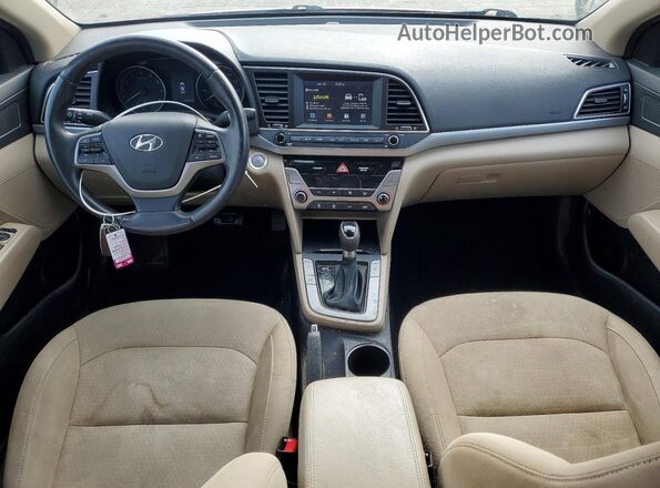 KMHD84LF3HU244629 2017 HYUNDAI ELANTRA Красный Вид панели приборов