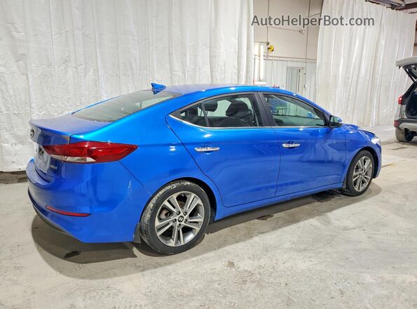 KMHD84LF3HU262239 2017 HYUNDAI ELANTRA Blue Trasero derecho