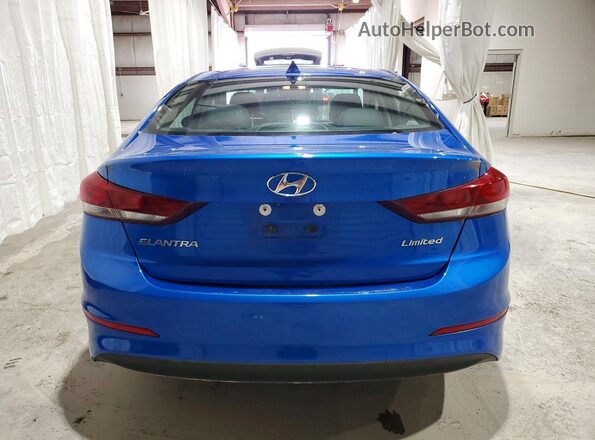 KMHD84LF3HU262239 2017 HYUNDAI ELANTRA Blue Vista trasera