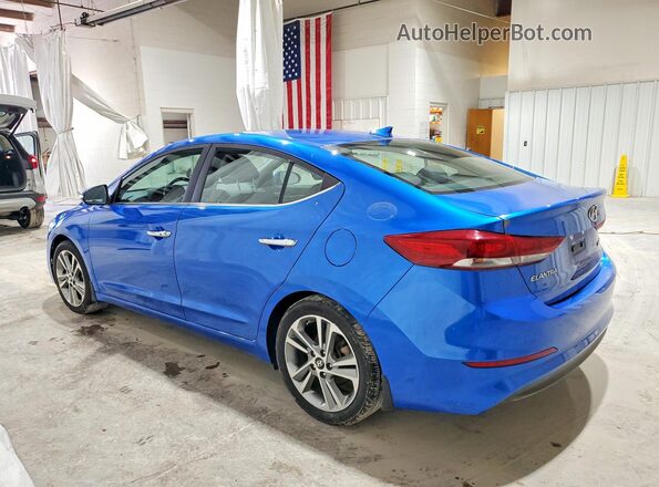 KMHD84LF3HU262239 2017 HYUNDAI ELANTRA Blue Trasero izquierdo