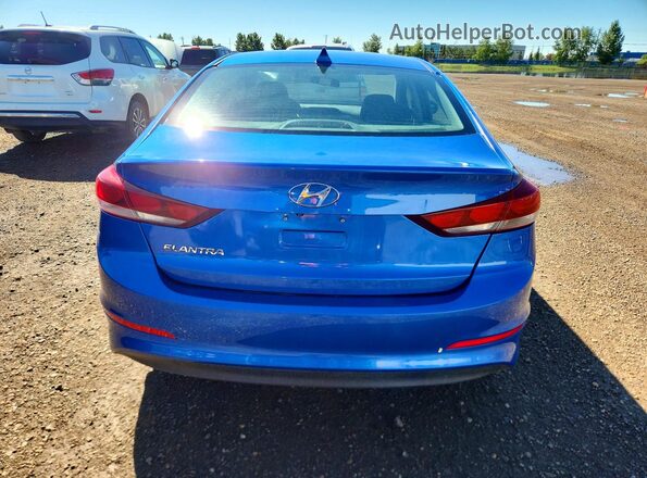 KMHD84LF3HU330734 2017 HYUNDAI ELANTRA Blue უკანა ხედი