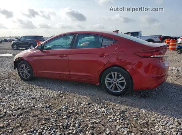 KMHD84LF3HU401592 2017 HYUNDAI ELANTRA Красный Задняя левая четверть