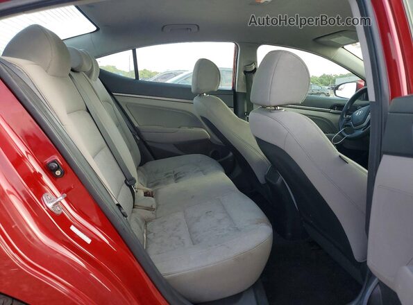 KMHD84LF3HU401592 2017 HYUNDAI ELANTRA Красный Вид задних сидений