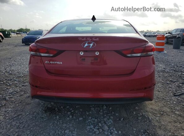 KMHD84LF3HU401592 2017 HYUNDAI ELANTRA Красный Вид сзади