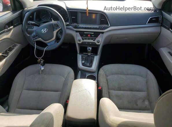 KMHD84LF3HU401592 2017 HYUNDAI ELANTRA Красный Вид панели приборов