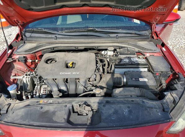 KMHD84LF3HU401592 2017 HYUNDAI ELANTRA Красный Вид задней части салона