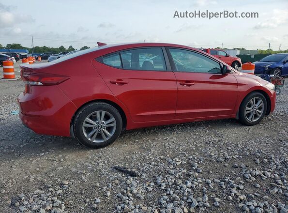 KMHD84LF3HU401592 2017 HYUNDAI ELANTRA Красный Задняя правая четверть