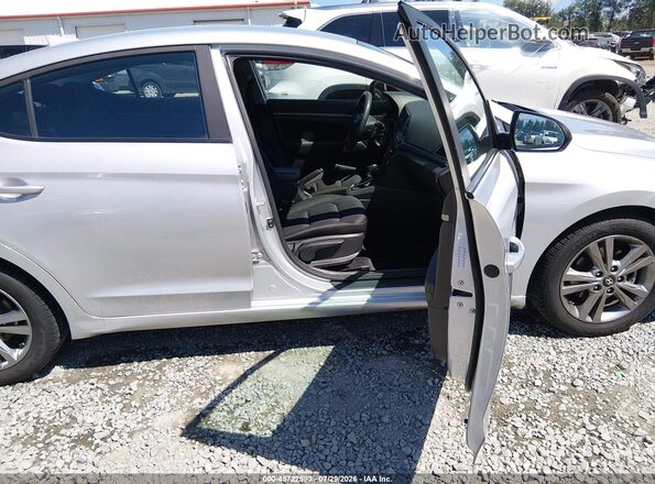KMHD84LF3JU489470 2018 HYUNDAI ELANTRA Silver Widok wnętrza z przodu