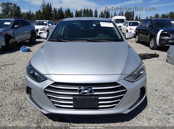 KMHD84LF3JU489470 2018 HYUNDAI ELANTRA Silver Widok wnętrza z tyłu