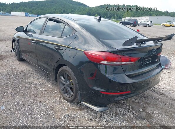 KMHD84LF3JU491039 2018 HYUNDAI ELANTRA Black Rear left