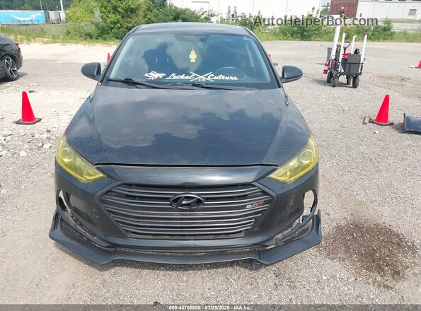 KMHD84LF3JU491039 2018 HYUNDAI ELANTRA Black Rear interior view