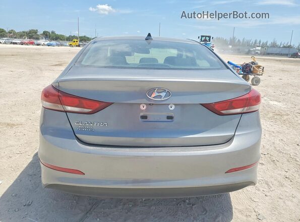 KMHD84LF3JU511709 2018 HYUNDAI ELANTRA Gray უკანა ხედი