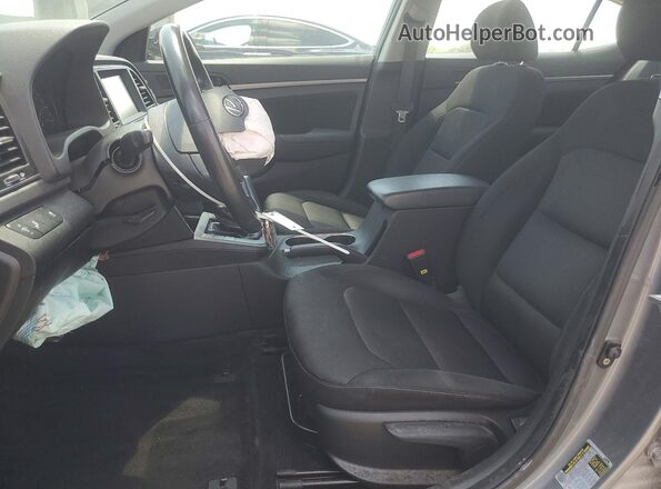 KMHD84LF3JU511709 2018 HYUNDAI ELANTRA Gray წინა სალონის ხედი