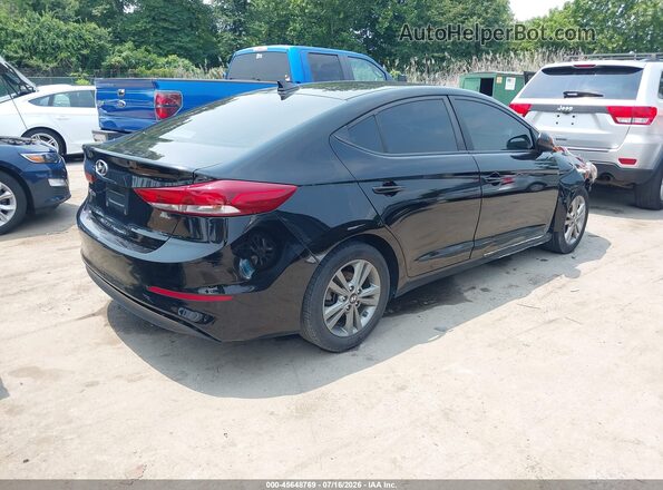 KMHD84LF3JU525139 2018 HYUNDAI ELANTRA Black Tył prawy