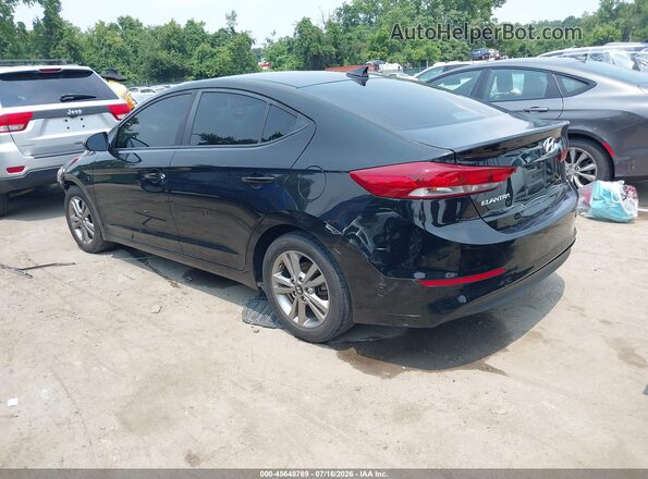 KMHD84LF3JU525139 2018 HYUNDAI ELANTRA Black Tył lewy