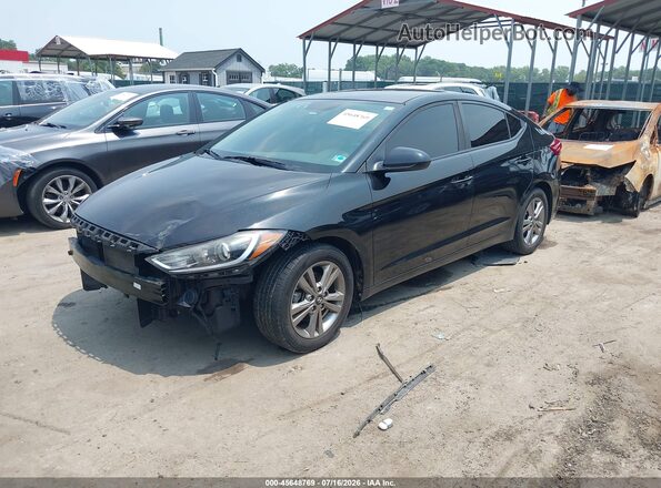 KMHD84LF3JU525139 2018 HYUNDAI ELANTRA Black Przód lewy