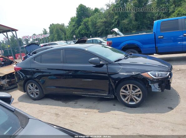 KMHD84LF3JU525139 2018 HYUNDAI ELANTRA Black Widok zestawu wskaźników