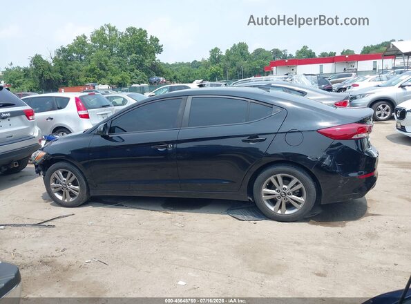 KMHD84LF3JU525139 2018 HYUNDAI ELANTRA Black Widok wnętrza z tyłu