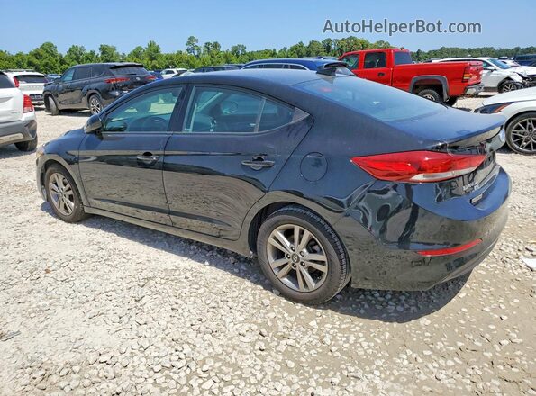 KMHD84LF3JU586197 2018 HYUNDAI ELANTRA Black Задня ліва чверть