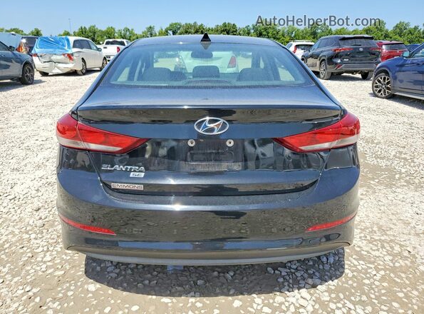 KMHD84LF3JU586197 2018 HYUNDAI ELANTRA Black Вид ззаду