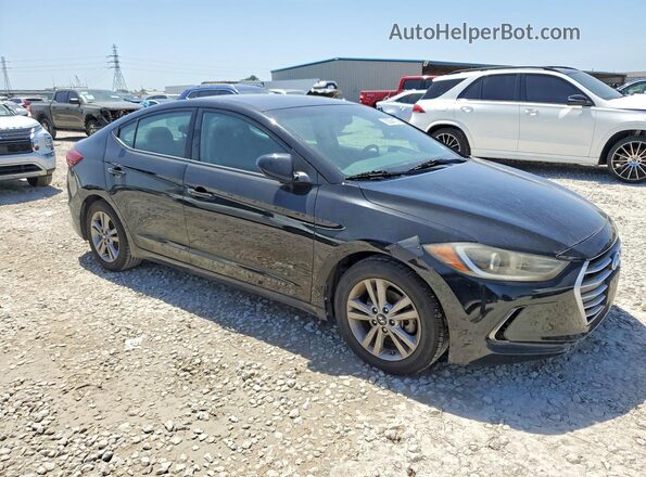 KMHD84LF3JU586197 2018 HYUNDAI ELANTRA Black Передня права чверть