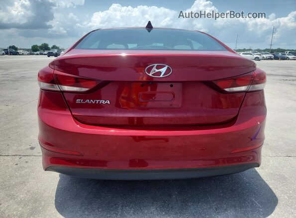 KMHD84LF3JU684341 2018 HYUNDAI ELANTRA Red Rear view