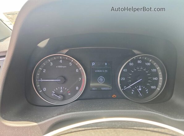 KMHD84LF3JU684341 2018 HYUNDAI ELANTRA Red Instrument cluster view