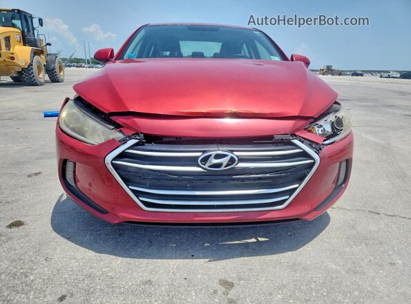 KMHD84LF3JU684341 2018 HYUNDAI ELANTRA Red Front view
