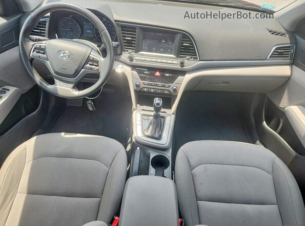 KMHD84LF3JU684341 2018 HYUNDAI ELANTRA Red Dashboard view