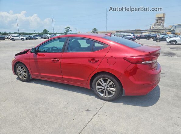 KMHD84LF3JU684341 2018 HYUNDAI ELANTRA Red Rear left