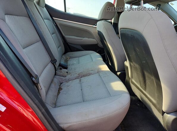 KMHD84LF3KU736892 2019 HYUNDAI ELANTRA Red Widok tylnych siedzeń